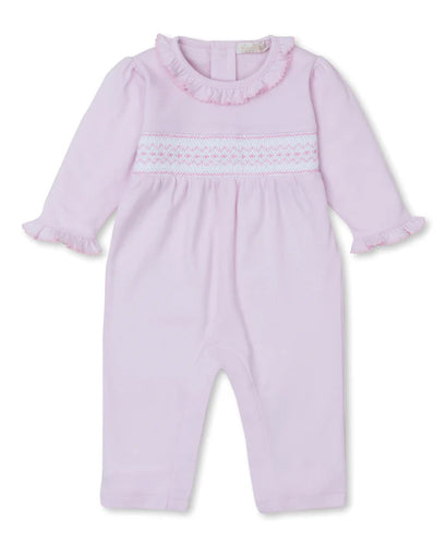 Pink Play Suit W/Hand Smock