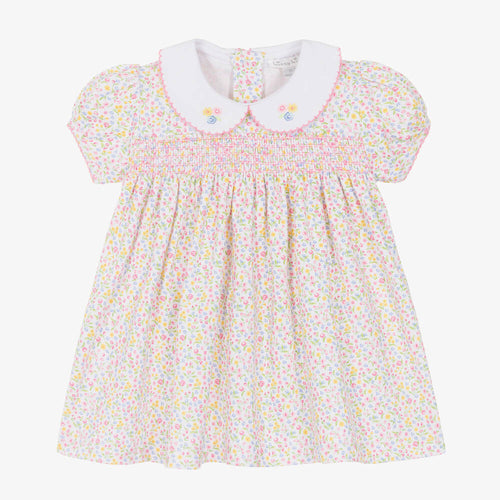 Garden Trelis Smocked Dress