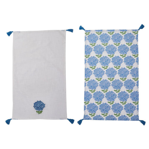 Set of 2 Hydrangea Dish Towels