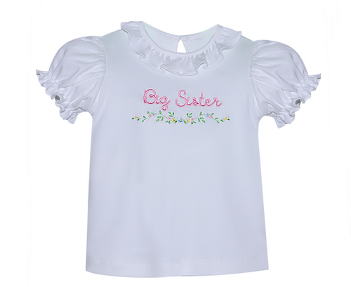 White Big Sister Knit Blouse