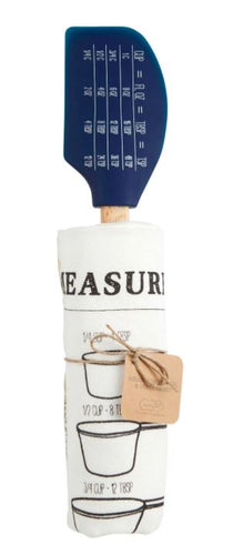 Blue Measure Spatula Towel Set