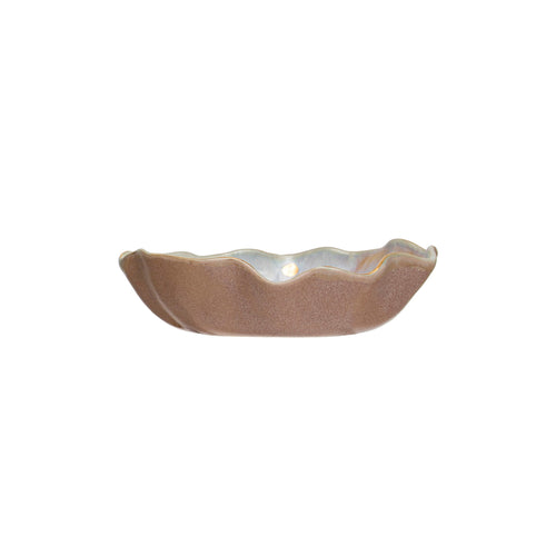 Stoneware Fluted Dish