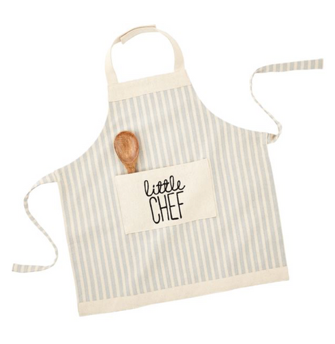 Striped Apron & Spoon Set