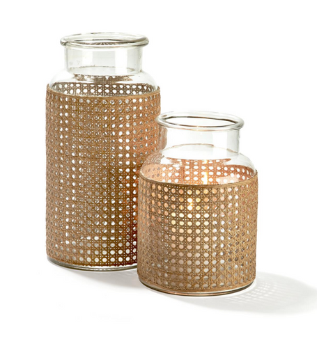 Cane Webbing Jars