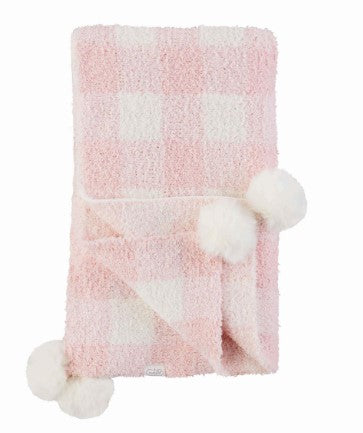 Gingham Chenille Blanket