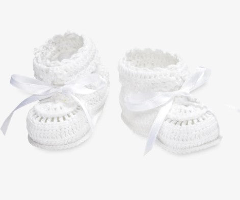 Hand-Crocheted Baby Booties