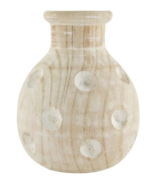 Lg Paulownia Dotted Vase