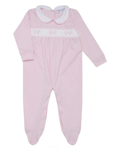 Bow Smocked Footie