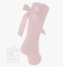 Cotton Knee Socks With Back Bow