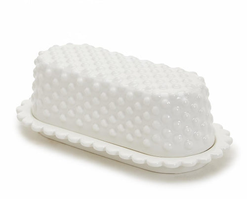 Hob Nail Butter Dish