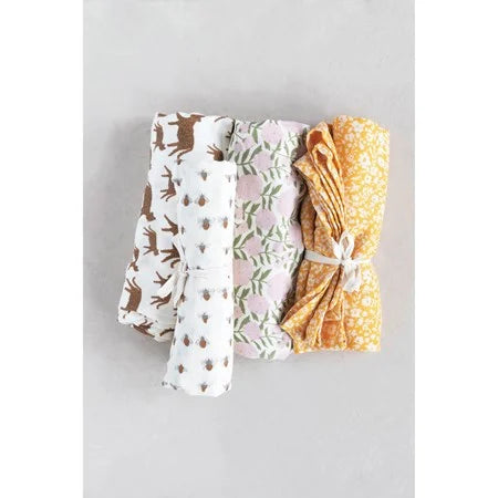 Patterned Cotton Swaddles