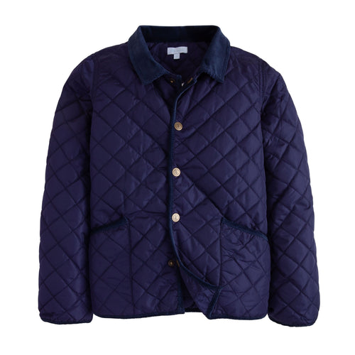 Navy Classic Quilted Jacket